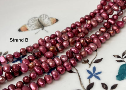 4-5 mm Rose Pink Color Potato Nugget Freshwater Pearl Beads Genuine Tiny Freshwater Pearls #P2957