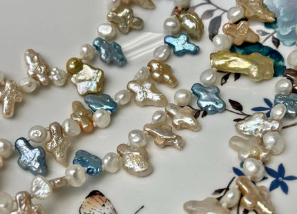 64-72 inches 5-13 mm Mixed Genuine Pearl Necklace Multi Color Pearl Beads Bridal Pearl Necklace Long Genuine Mixed Pearl Necklace #P2971