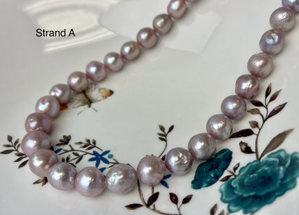 10-13 mm AAA Very Rare Natural Mauve Pink Freshwater Baroque/Edison Pearl Beads High Luster Genuine Purple Baroque Edison Pearl Beads #P2990