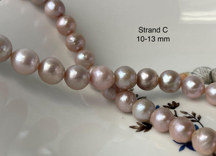 10-13 mm AAA Very Rare Natural Mauve Pink Freshwater Baroque/Edison Pearl Beads High Luster Genuine Purple Baroque Edison Pearl Beads #P2990