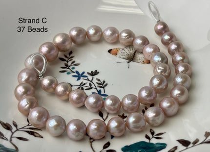 10-13 mm AAA Very Rare Natural Mauve Pink Freshwater Baroque/Edison Pearl Beads High Luster Genuine Purple Baroque Edison Pearl Beads #P2990