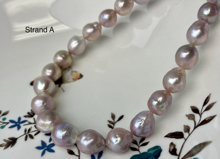 10-13 mm AAA Very Rare Natural Mauve Pink Freshwater Baroque/Edison Pearl Beads High Luster Genuine Purple Baroque Edison Pearl Beads #P2991