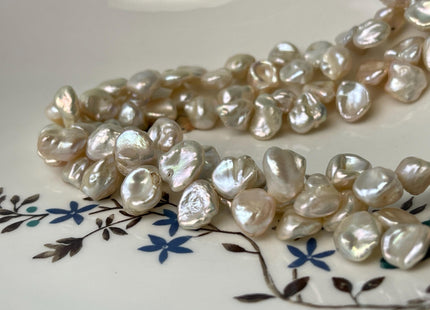 9x9-11 mm AAA Natural White Keshi Freshwater Pearls Top Drilled Keshi Pearl Beads High Luster Genuine Freshwater Keshi Pearl Beads #P2993