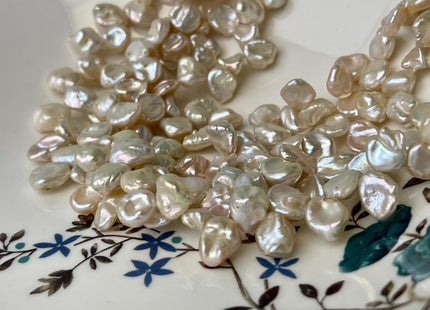 9x9-11 mm AAA Natural White Keshi Freshwater Pearls Top Drilled Keshi Pearl Beads High Luster Genuine Freshwater Keshi Pearl Beads #P2993