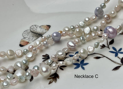 64 Inches 4-8 mm AAA Natural White Potato Freshwater Pearl Necklace Bridal Pearl Necklace Genuine Pearl Long Necklaces #P2979