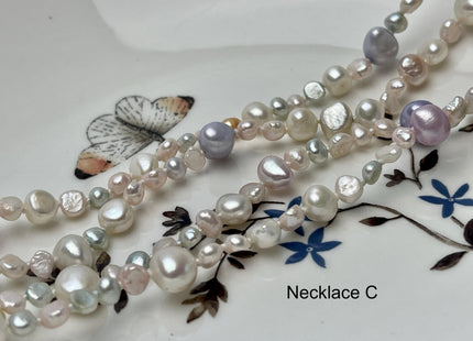 64 Inches 4-8 mm AAA Natural White Potato Freshwater Pearl Necklace Bridal Pearl Necklace Genuine Pearl Long Necklaces #P2979