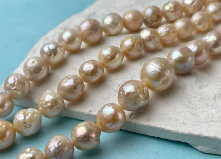 9-10 mm Natural Pink Baroque Freshwater Pearl Beads Baroque Edison Pearls Natural Wrinkled Baroque Freshwater Pearl Beads #P3001