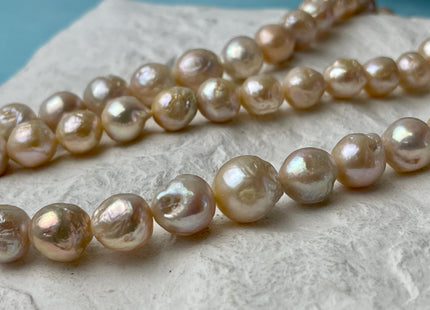 9-10 mm Natural Pink Baroque Freshwater Pearl Beads Baroque Edison Pearls Natural Wrinkled Baroque Freshwater Pearl Beads #P3001