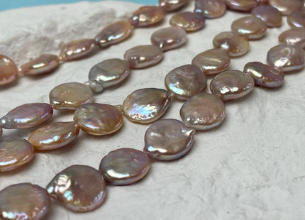 12-12.5 mm Natural Mixed Mauve Pink Freshwater Coin Pearl Genuine Natural Small Tear Drop Coin Pearls Beads #P3019