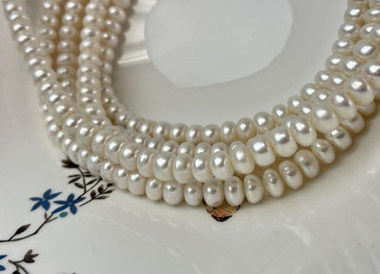10.5-11 mm AA Natural White Round Button Freshwater Pearl Beads Genuine White Color Freshwater Button Pearls #1597