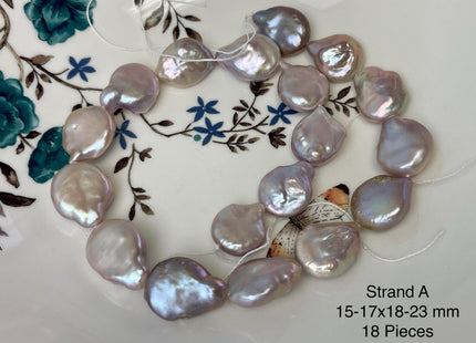 10-19 mm AAA Very Rare Natural Champagne Seaweed Mauve Pink Flat Keshi Freshwater Pearl Beads Rare Keshi Freshwater Pearls #P3070