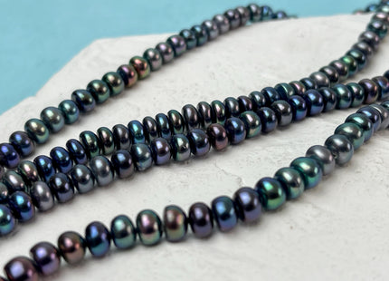 5-6 mm AAA High Luster Peacock Button Freshwater Pearl Genuine Peacock Freshwater Pearls High Luster Peacock Button Pearl #P3090