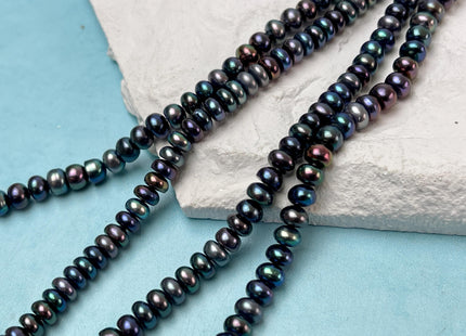 5-6 mm AAA High Luster Peacock Button Freshwater Pearl Genuine Peacock Freshwater Pearls High Luster Peacock Button Pearl #P3090