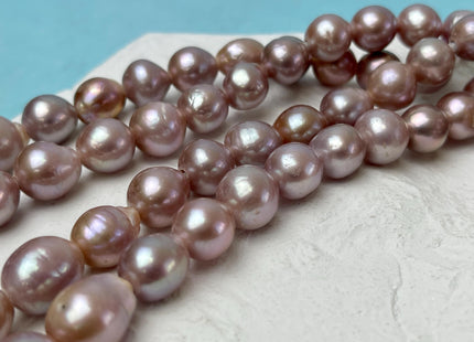 10-11 mm AAA Half Strand Large Hole Very Rare Dark Mauve Pink Baroque Pearl Bead Hole 1.5mm 2.1mm Edison Baroque Pearl 17-18 Pieces #P3109