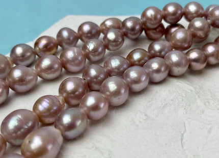 10-11 mm AAA Half Strand Large Hole Very Rare Dark Mauve Pink Baroque Pearl Bead Hole 1.5mm 2.1mm Edison Baroque Pearl 17-18 Pieces #P3109