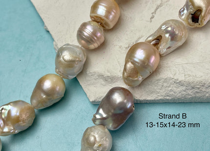 13-19x14-36 mm Natural Mauve Seaweed Pink With Iridescent Color Baroque Pearl Beads Rare High Luster Genuine Baroque Pearls Grade B/C #P3111