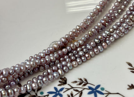 4-4.5 mm AA Natural Mauve Pink Potato Freshwater Pearls Bridal Pearls High Luster Small Pearl Beads #P3147