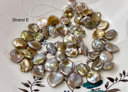 12-20x14-28 mm Natural Mauve Pink Seaweed Color Top Drilled Freshwater Pearl Beads Genuine High Luster Natural Cornflake Keshi Pearls #P3140