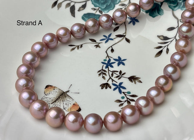 11-13mm AAAAA Very Rare Natural Multi Dark Mauve Pink Freshwater Baroque/Edison Pearl Beads High Luster Genuine Purple Edison Pearl #P2963