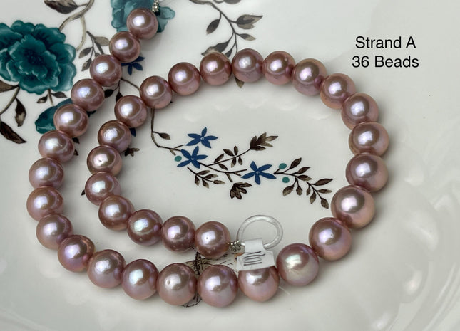 11-13mm AAAAA Very Rare Natural Multi Dark Mauve Pink Freshwater Baroque/Edison Pearl Beads High Luster Genuine Purple Edison Pearl #P2963