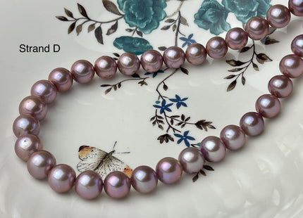 11-13.5mm AAAAA Very Rare Natural Multi Dark Mauve Pink Freshwater Baroque/Edison Pearl Beads High Luster Genuine Purple Edison Pearl #P2963