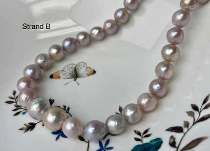 10-13 mm AAA Very Rare Natural Mauve Pink Freshwater Baroque/Edison Pearl Beads High Luster Genuine Purple Baroque Edison Pearl Beads #P2990
