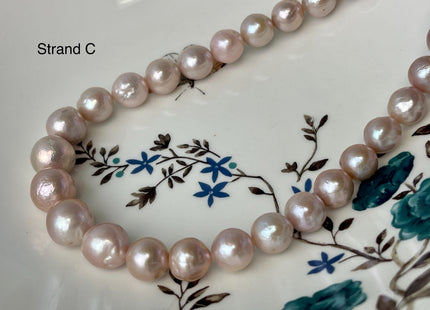 10-13 mm AAA Very Rare Natural Mauve Pink Freshwater Baroque/Edison Pearl Beads High Luster Genuine Purple Baroque Edison Pearl Beads #P2990