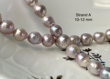 10-13 mm AAA Very Rare Natural Mauve Pink Freshwater Baroque/Edison Pearl Beads High Luster Genuine Purple Baroque Edison Pearl Beads #P2991