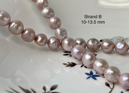 10-13 mm AAA Very Rare Natural Mauve Pink Freshwater Baroque/Edison Pearl Beads High Luster Genuine Purple Baroque Edison Pearl Beads #P2991