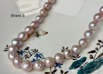 10-13 mm AAA Very Rare Natural Mauve Pink Freshwater Baroque/Edison Pearl Beads High Luster Genuine Purple Baroque Edison Pearl Beads #P2991