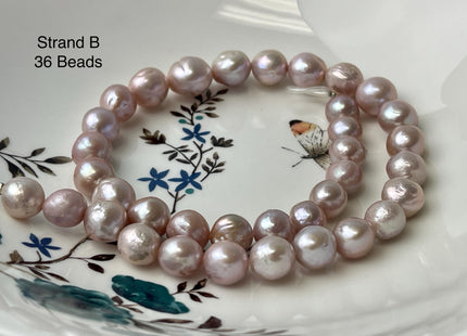 10-13 mm AAA Very Rare Natural Mauve Pink Freshwater Baroque/Edison Pearl Beads High Luster Genuine Purple Baroque Edison Pearl Beads #P2991