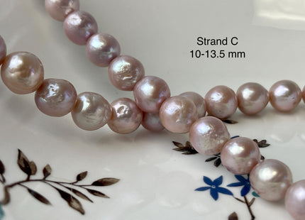 10-13 mm AAA Very Rare Natural Mauve Pink Freshwater Baroque/Edison Pearl Beads High Luster Genuine Purple Baroque Edison Pearl Beads #P2991