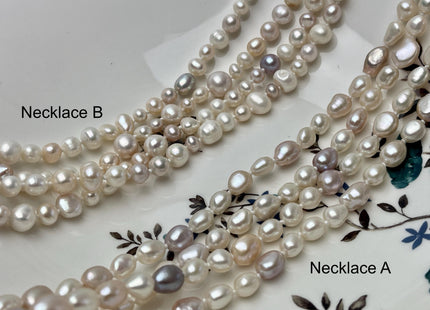 64 Inches 4-8 mm AAA Natural White Potato Freshwater Pearl Necklace Bridal Pearl Necklace Genuine Pearl Long Necklaces #P2980