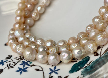 9-10 mm Natural Pink Baroque Freshwater Pearl Beads Baroque Edison Pearls Natural Wrinkled Baroque Freshwater Pearl Beads #P3001