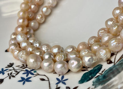 9-10 mm Natural Pink Baroque Freshwater Pearl Beads Baroque Edison Pearls Natural Wrinkled Baroque Freshwater Pearl Beads #P3001
