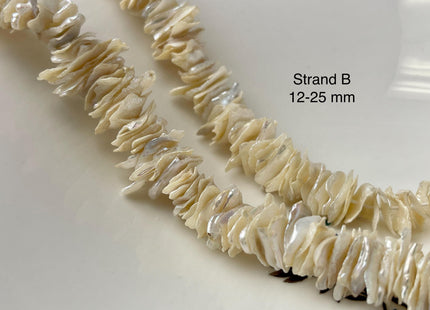 11-27 mm AA Very Rare Natural White Keshi Freshwater Pearl Beads Center Drilled Cornflake Shape Large Keshi Chips Pearls #P3011