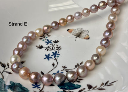 10-13 mm AAA Natural Multi White Pink Freshwater Baroque/Edison Pearl Beads Off Round Shape Genuine Edison Freshwater Pearl #P3049