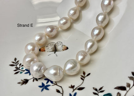 12-15x14-20 mm AA Natural White Tear Drop Shape Freshwater Pearl Beads Genuine High Quality Long Rice Oval Freshwater Pearl Beads #P3181