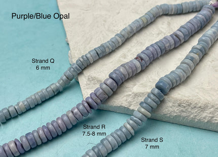 5-9 mm Smooth Heishi Tyre Opal Jasper Quartz Amazonite Aquamarine Onyx Gemstone Beads Genuine Natural Mixed Gemstones 8 Inches Strand #4723