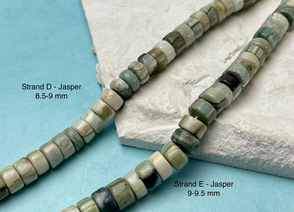 5-9 mm Smooth Heishi Tyre Opal Jasper Quartz Amazonite Aquamarine Onyx Gemstone Beads Genuine Natural Mixed Gemstones 8 Inches Strand #4723