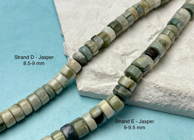5-9 mm Smooth Heishi Tyre Opal Jasper Quartz Amazonite Aquamarine Onyx Gemstone Beads Genuine Natural Mixed Gemstones 8 Inches Strand #4723