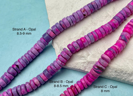 5-9 mm Smooth Heishi Tyre Opal Jasper Quartz Amazonite Aquamarine Onyx Gemstone Beads Genuine Natural Mixed Gemstones 8 Inches Strand #4723
