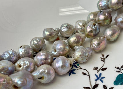 15-20 mm Natural Pink Baroque Freshwater Pearl Beads Genuine Natural Pink Irregular Large Baroque Edison Pearls C Grade #P3207