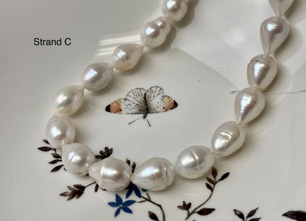 11-12x15-19 mm Natural White Freshwater Pearl Rice/Oval Shape Pearl Beads Genuine High Quality Large Freshwater Pearls #P3200