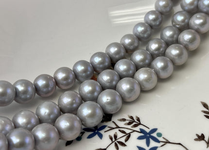 9-11 mm AAA Rare Gray Round Edison Baroque Pearls Genuine Gray Color High Luster Edison Pearl Beads 40 Beads #P3239