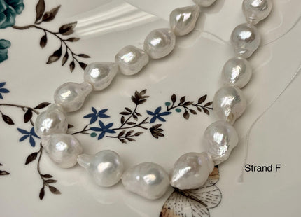 11-13x12-18 mm AAA Natural White Freshwater Baroque Pearl Genuine High Quality Tear Drop Top Quality Baroque Pearl Beads #P3240