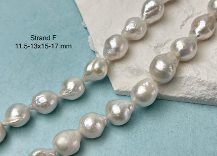 11-13x12-18 mm AAA Natural White Freshwater Baroque Pearl Genuine High Quality Tear Drop Top Quality Baroque Pearl Beads #P3240