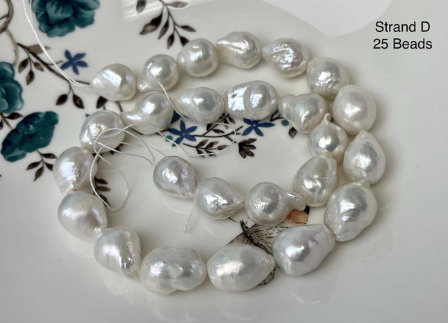 11-13x12-18 mm AAA Natural White Freshwater Baroque Pearl Genuine High Quality Tear Drop Top Quality Baroque Pearl Beads #P3240