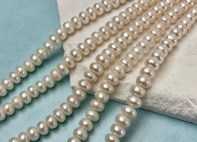 10.5-11 mm AA Natural White Round Button Freshwater Pearl Beads Genuine White Color Freshwater Button Pearls #1597