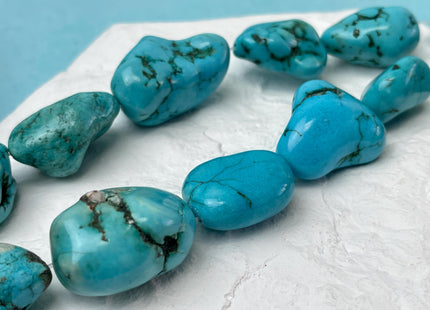 20-25x25-38 mm Turquoise Gemstone Irregular Large Nugget Beads #4701